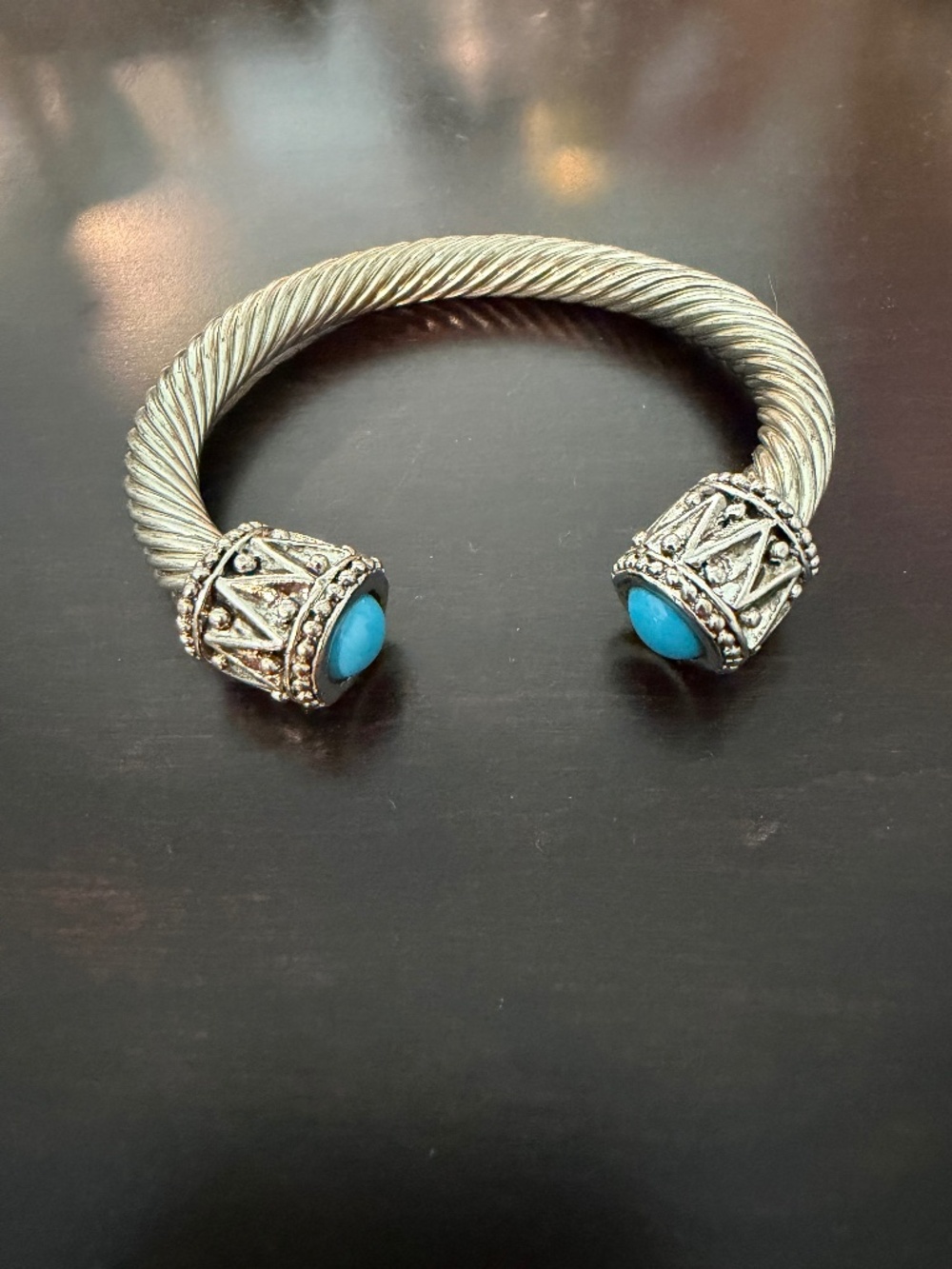 Premier Designs Silver-Tone Cable Cuff Bracelet